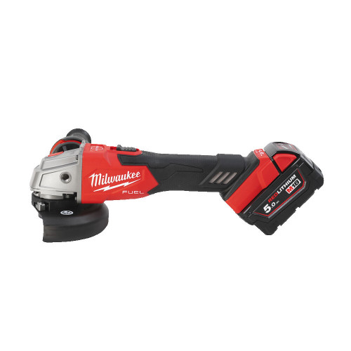 M18 FUEL™ FSAG125XB-502X ΓΩΝΙΑΚΟΣ ΤΡΟΧΟΣ Ø 125 MM ΥΨΗΛΗΣ ΑΠΟΔΟΣΗΣ ΜΕ ΣΥΡΟΜΕΝΟ ΔΙΑΚΟΠΤΗ ΚΑΙ ΦΡΕΝΟ