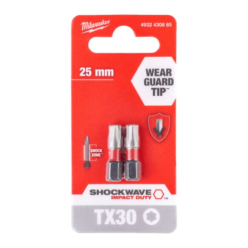 SHOCKWAVE™ IMPACT DUTY ΜΥΤΕΣ TORX T x 25 mm – 2 ΤΕΜ