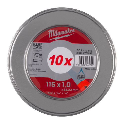 SCS 41 / 125 ΔΙΣΚΟΙ ΚΟΠΗΣ INOX PRO+ Ø 125 X 1,0 MM SET 10 TMX