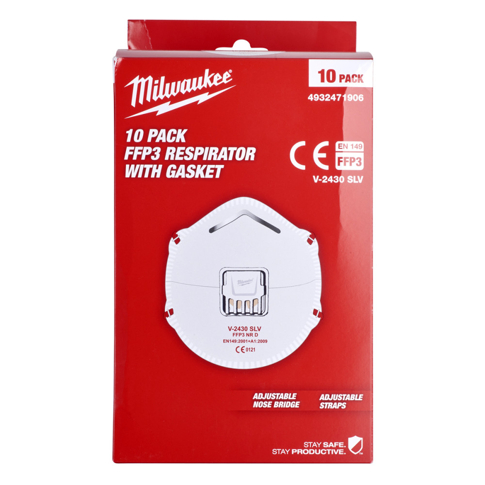 ΜΑΣΚΑ ΠΡΟΣΤΑΣΙΑΣ FFP3 ΜΕ ΒΑΛΒΙΔΑ 10 ΤΕΜ