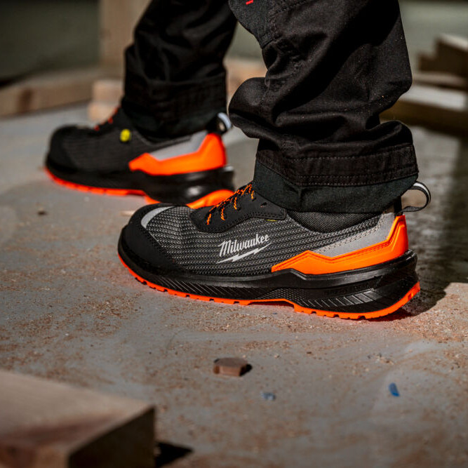 FLEXTRED™ HI-VIS FXT S1PS ΠΑΠΟΥΤΣΙΑ ΑΣΦΑΛΕΙΑΣ ΠΟΡΤΟΚΑΛΙ ΜΕ ΥΦΑΣΜΑΤΙΝΟ ΑΝΩ ΜΕΡΟΣ